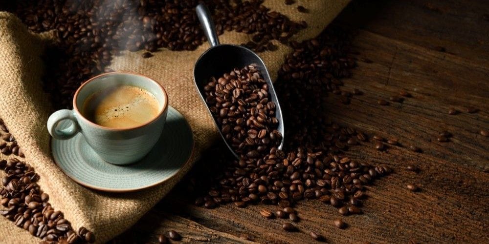 Cup of coffee.